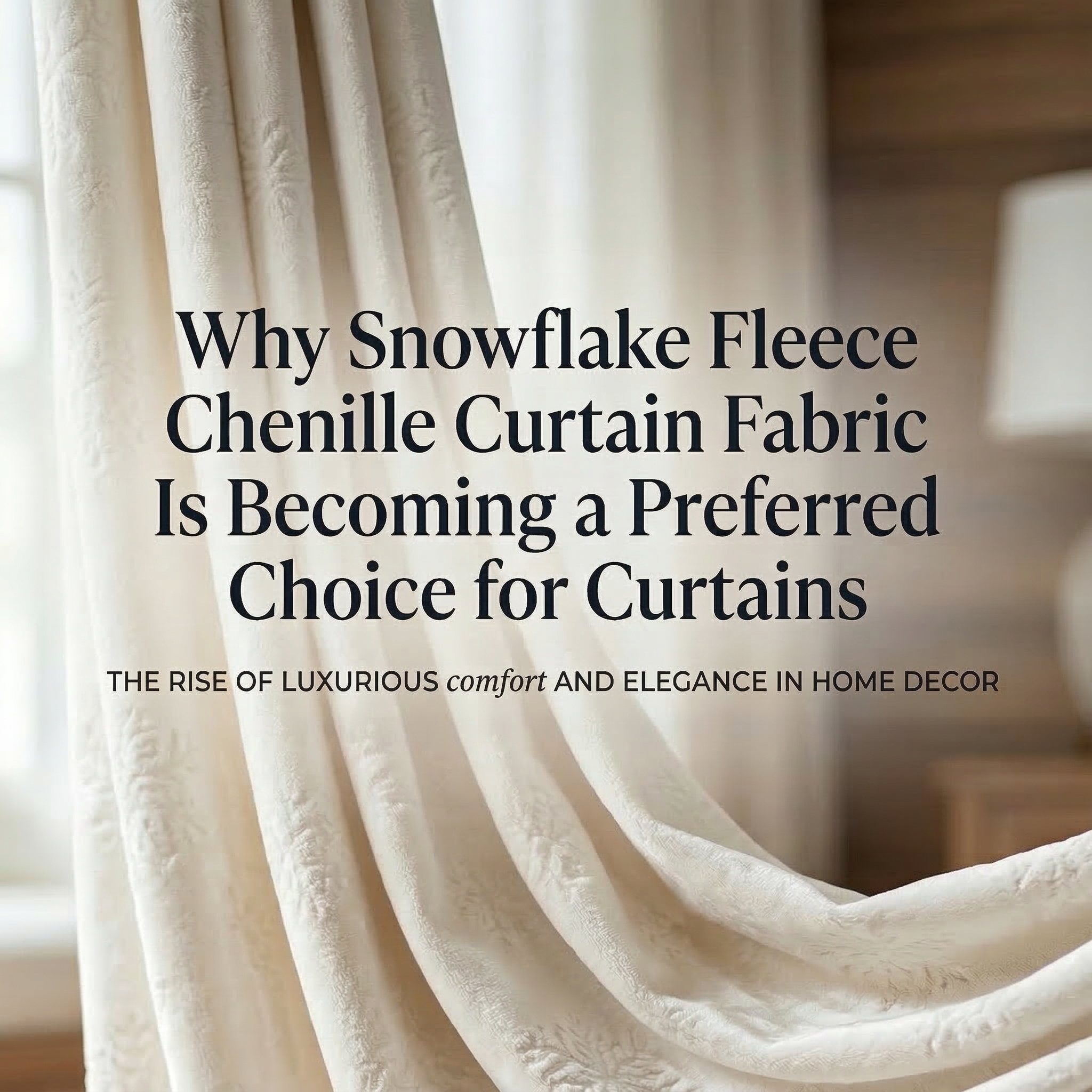 Зошто ткаенината за завеси од шенил од снегулка станува префериран избор за завеси
